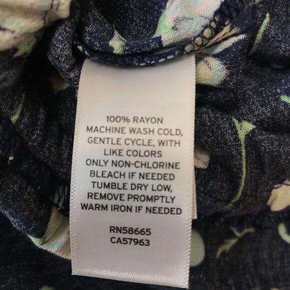 BP - WOMEN'S MEDIUM -NAVY BLAZER SOPHIE FLORAL ROMPER - Picture 7 of 7